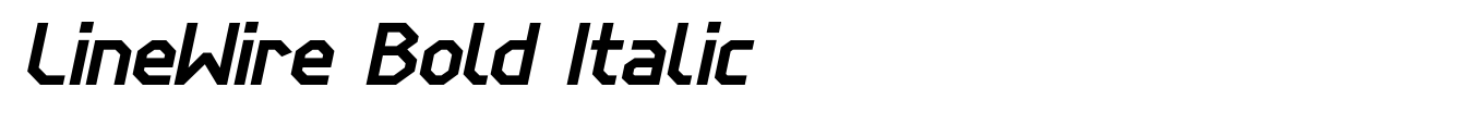 LineWire Bold Italic
